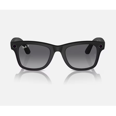 Ray-ban meta wayfarer ai glasses matte black/polar gradient graphite (large),  Gadgeturi | electropc.ro