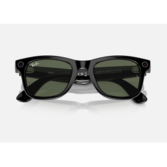 Ray-ban meta wayfarer ai glasses shiny black/g-15 green,  Gadgeturi | electropc.ro