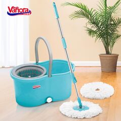 Set curatenie cu mop rotativ, clean360, albastru,  Maturi & Mopuri & Galeti | electropc.ro