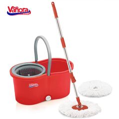 Set curatenie cu mop rotativ, clean360, rosu,  Maturi & Mopuri & Galeti | electropc.ro