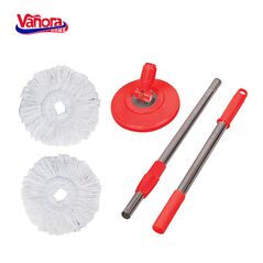 Set curatenie cu mop rotativ, clean360, rosu,  Maturi & Mopuri & Galeti | electropc.ro