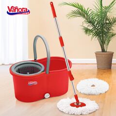 Set curatenie cu mop rotativ, clean360, rosu,  Maturi & Mopuri & Galeti | electropc.ro