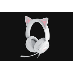 Casti razer kraken kitty v3 x, frecventa raspuns 20 hz – 28 khz, sensibilitate 98 dbspl / mw at 1 khz by hats si microfon unidirectional, sensibilitate microfon -42 ± 3 dbv / pa, 1 khz, alb,  Casti audio | electropc.ro