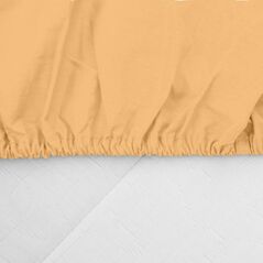 Cearceaf pat cu elastic 180x200 cm galben pal,  Cearceafuri de pat | electropc.ro