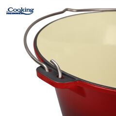 Ceaun din fonta emailata 37x17.5 cm, 10l, cooking by heinner,  Tavi copt | electropc.ro