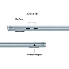 Macbook air 13.6" retina/apple m5 (cpu 10-core, gpu 10-core, neuralengine16-core)/24gb/1tb - sky blue - int kb (no adapter) - 2026,  Laptopuri | electropc.ro