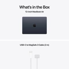 Macbook air 13.6" retina/apple m5 (cpu 10-core, gpu 10-core, neuralengine16-core)/32gb/1tb - midnight - int kb (no adapter) - 2026 (cto from mdhg4ro/a),  Laptopuri | electropc.ro