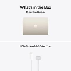 Macbook air 13.6" retina/apple m5 (cpu 10-core, gpu 10-core, neuralengine16-core)/32gb/1tb - starlight - int kb (no adapter) - 2026 (cto from mdhd4ro/a),  Laptopuri | electropc.ro