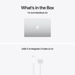 Macbook air 15.3" retina/apple m5 (cpu 10-core, gpu 10-core, neuralengine16-core)/16gb/512gb - silver - int kb (no adapter) - 2026,  Laptopuri | electropc.ro