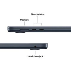 Macbook air 15.3" retina/apple m5 (cpu 10-core, gpu 10-core, neuralengine16-core)/32gb/1tb - midnight - us english kb (no adapter) -  2026 (cto from mdvn4ro/a),  Laptopuri | electropc.ro