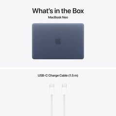 Macbook neo 13" retina/apple a18 pro (cpu 6-core, gpu 5-core, neuralengine16-core)/8gb/512gb - touch id - indigo - int kb (no adapter) - 2026,  Laptopuri | electropc.ro