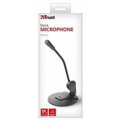 Microfon de birou trust primo slim, omnidirectional, lungime cablu 180 cm, frecventa raspuns 100 hz, 12.000 hz, negru,  Microfoane | electropc.ro