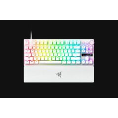 Tastatura mecanica razer huntsman v3 pro tenkeyless 2025 8k, iluminare razer chroma rgb, us layout, alb,  Tastaturi | electropc.ro
