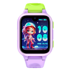 Lagenio pentru copii k9 , premium 4g cu functie telefon & ai, slim, localizare gps, control parental, buton sos, mov,  SmartWatch-uri | electropc.ro