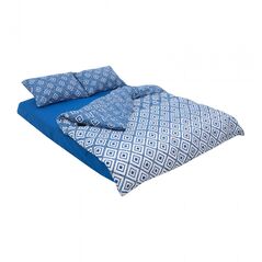 Lenjerie dubla 100% bumbac 4 piese, blu,  Lenjerii de pat | electropc.ro