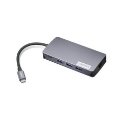 Lenovo 150 usb-c travel dock; port de incarcare: 1 x type-c; input power (in w): 45w/65w/100w/135w / output power (in w): max 100w; porturi usb: 3 x usb-a /1 x usb-c; dimensiuni (l x d x h): 142 x 82 x 23mm; greutate: 172g; garantie; 1 an,  Docking stations | electropc.ro