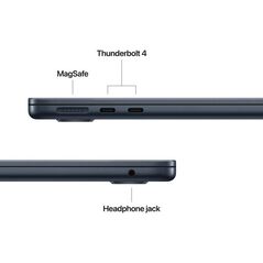 Macbook air 13.6" retina/apple m5 (cpu 10-core, gpu 10-core, neuralengine16-core)/16gb/512gb - midnight - us english kb (no adapter)  - 2026 (cto from mdhe4ro/a),  Laptopuri | electropc.ro