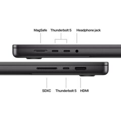 Macbook pro 16.2"/apple m5 pro (cpu 18-core, gpu 20-core, neural engine 16-core)/48gb/1tb - nano texture - 140w adapter - space black - int kb  - 2026 (cto from mgec4ro/a),  Laptopuri | electropc.ro