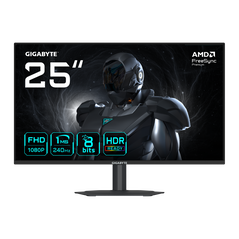 Monitor ss ips led gigabyte 24.5" g25f2a, full hd 1920 x 1080, hdmi, displayport, boxe, pivot negru,  Monitoare LED | electropc.ro
