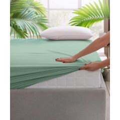 Cearceaf pat cu elastic 140x200 cm verde,  Cearceafuri de pat | electropc.ro