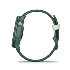Ceas garmin vívoactive 6 display amoled, dimensiune afisaj 30.4 mm, rezolutie afisaj  390 x 390 pixeli, memorie 8gb, autonomie până la 11 zile (5 zile cu afişajul permanent pornit) rezistanta la apa pana la 5 atm, greutate: 23g, ramă jasper green cu curea,  SmartWatch-uri | electropc.ro
