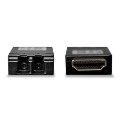 Extender lindy fibra optica, distanta maxima 300m, latime de banda suportata 10.2gbps, rezolutie maxima 3840x2160@60hz 4:2:0 8bit, negru,  Extendere audio-video | electropc.ro