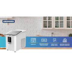 Mașină de cuburi gheață heinner frosty breeze him-dw120wh,  Aparat cuburi de gheata | electropc.ro