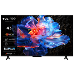 Televizor tcl led 43p6k, 108 cm, smart google tv, 4k, clasa f,  Televizoare | electropc.ro