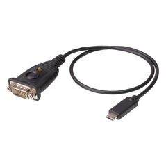 Adaptor aten usb-c to rs-232, conector 1: rs-232, conector 2: usb lungime cablu: 0,45 m. culoarea produsului: negru,  Cabluri video | electropc.ro