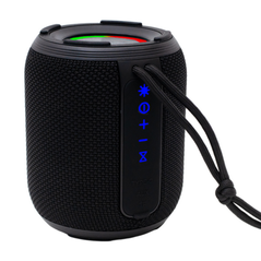 Boxa spacer portabila bluetooth, youpi-bk, rms: 6w, rgb, acumulator 1800mah, timp de functionare pana la 5 ore, pana la 10m, aux, fm radio, microsd, incarcare usb type-c, ipx5, black,  Sisteme audio | electropc.ro