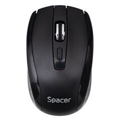 Mouse spacer pc sau nb, wireless, 2.4ghz, optic, max.1600 dpi, butoane/scroll 4/1, rezolutie selectabila, buton on/off, 2 baterii aaa incluse, negru,,  Mouse | electropc.ro