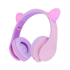 Powerlocus casti pentru copii wireless kids cat ears purple/pink,  Casti audio | electropc.ro