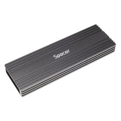 Rack extern spacer, pt. ssd m.2 pcie nvme, interfata pc usb 3.1 type c, striat, aluminiu, negru,  SSD-uri externe | electropc.ro