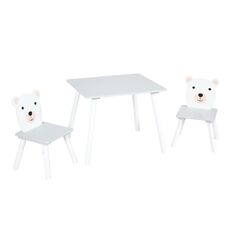 Set masuta si 2 scaune, cu spatiu de activitati, bear, u-grow,  Mobilier camera copii | electropc.ro