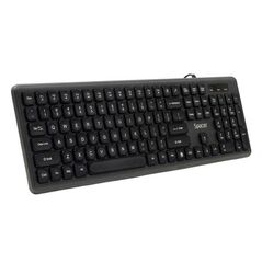 Tastatura spacer cu fir usb, 104 taste, silentioasa, low profile fingertip keycap design, negru,  Tastaturi | electropc.ro