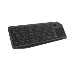Tastatura wireless natec turbot 2,  material taste abs, numar taste 90, mecanism taste x-scissors, toucpad pentru smart tv inclus, negru,  Tastaturi | electropc.ro