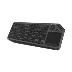 Tastatura wireless natec turbot 2,  material taste abs, numar taste 90, mecanism taste x-scissors, toucpad pentru smart tv inclus, negru,  Tastaturi | electropc.ro