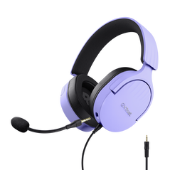 Trust gxt 489p fayzo. product type: headset. connectivity technology: wired. recommended usage: gaming. headphone frequency: 20 - 20000 hz. cable length: 1.2 m. weight: 255 g. product colour: black, purple,  Casti audio | electropc.ro
