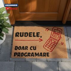 Covoras intrare cocos 60x40 cm, fun, heinner home,  Covorase intrare | electropc.ro