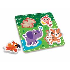 Cvartetul de la zoo, jucarie lemn,  Jocuri educative | electropc.ro