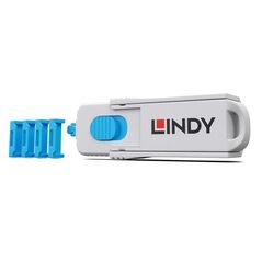 Port blocker lindy 4xhdmi, material abs, albastru,  Cabluri periferice | electropc.ro