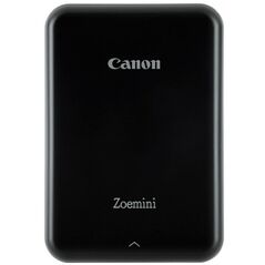 Imprimanta foto Canon Zoemini, tehnologie ZINK (zero ink) Viteza: 50 secunde pe poza, Rezolutie 314 X 400 dpi, Compatibilitate IOS si Android, Bluetooth, culoare negru, capacitate 10 coli.  3204C005AA