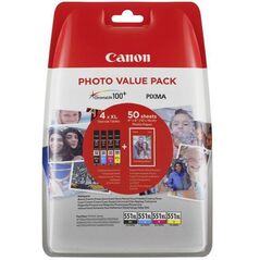 CARTUS INKJET CANON CLI551XLPVP+PAPER,  Cartuse cerneala | electropc.ro