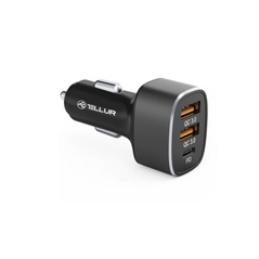 Incarcator auto tellur fcc9 2x usb type a quickcharge 3.0, 1x usb type c powerdelivery, 56w  TLL151281