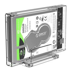 Rack hdd orico 2159c3 usb 3.1 2.5” transparent, protocol usap si trim, include suport, compatibil cu hdd/ssd 2.5” sata (grosimemaxima 9.5mm), capacitate maxima: 4tb , conectivitate usb 3.1 6gbps, constructie din plastic, include cablu usb 3.1, plug and pl,  Hard Disk-uri externe | electropc.ro