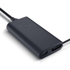 Dell usb-c 130 w ac adapter with 1meter power cord, power capacity: 130 watt, incorporates a rubber strap for easy cable management and a led light ring on the dc connector, 1y limited warranty,  Baterii laptop | electropc.ro