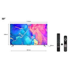 Televizor tcl qled 50c635, 126 cm (50"), smart google tv, 4k,  Televizoare | electropc.ro