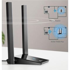 Adaptor wireless tp-link, archer tx20 plus, ax1800, 2 x antene externe dual-band 5ghz, 2.4 ghz, dimensiuni: 84 × 156.3 × 19.2 mm, securitate wireless: wep, wpa/wpa2/wpa3, wpa-psk/wpa2-psk,  Routere Wireless | electropc.ro