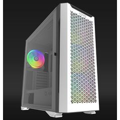 Carcasa aqirys aquilla midi tower white  technical data case type: midi tower materials: tempered glass with hinge(left side panel), 0.9 mm spcc steel, abs, metal mesh m/b support: mini-itx, micro-atx, atx, e-atx psu support: atx, 175 mm maximum length (b,  Carcase | electropc.ro