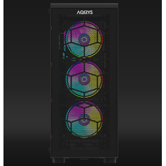 Carcasa aqirys naos pro mid tower,  3x bays 3.5", 2x bays 2.5", panou lateral tempered glass, 4 ventilatoare incluse, 12 ventilatoare compatibile,  Carcase | electropc.ro